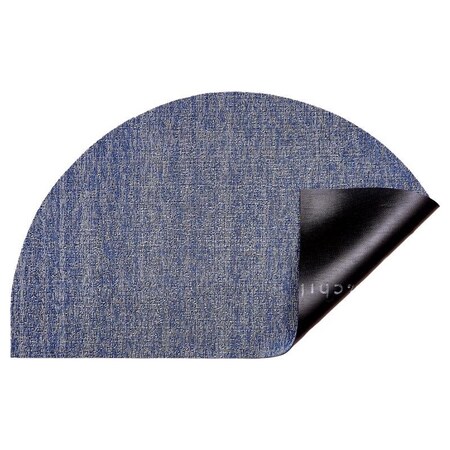 Chilewich Chilewich 21 in. W X 36 in. L Blue Welcome Polyester/Vinyl Door Mat 200705-008